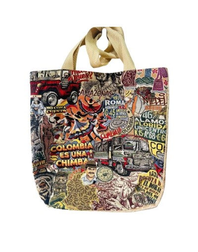 Bolso bag  resistente estampado de Colombia