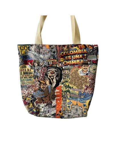 Bolso bag  resistente estampado de Colombia