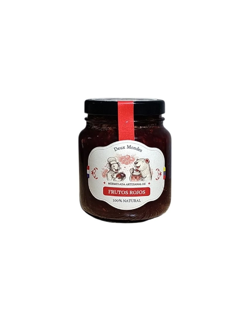 2 mondes mermelada de frutos rojos 130g