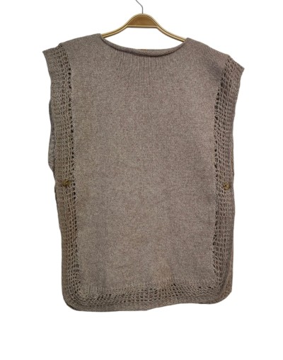 Poncho Tejido Artesanal Caliza | Tejidos Gloria P