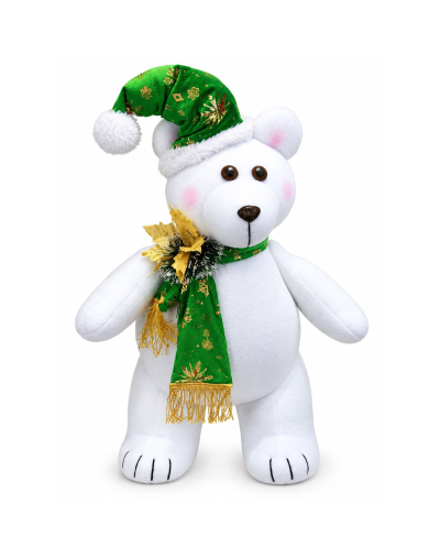 Oso polar navideño