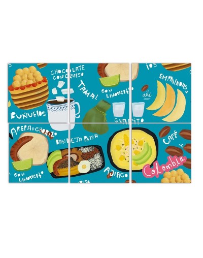 Portavasos Gastronomía Colombiana