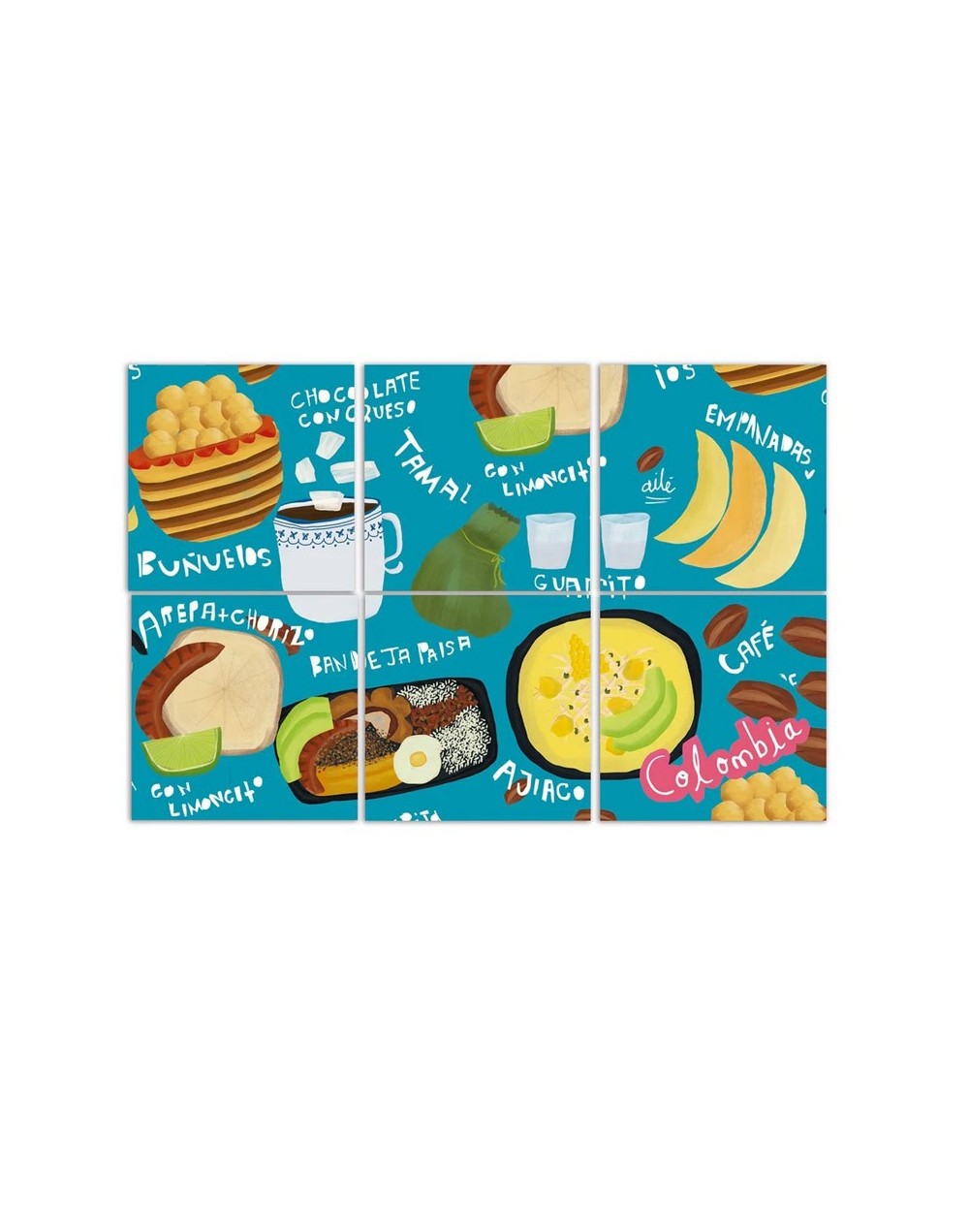 Portavasos Gastronomía Colombiana - Ailé
