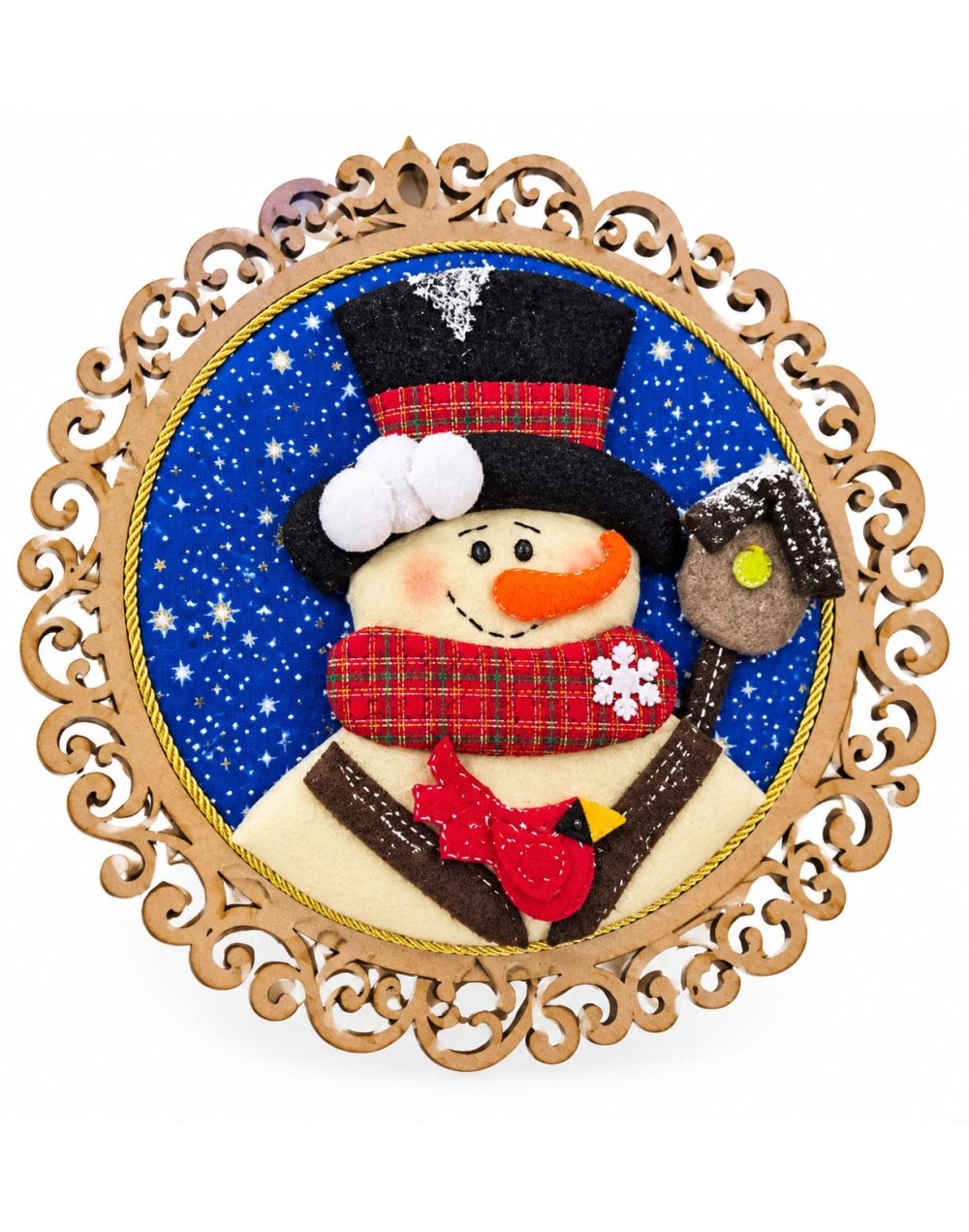 🎄 Cuadro Navideño – Muñeco de Nieve