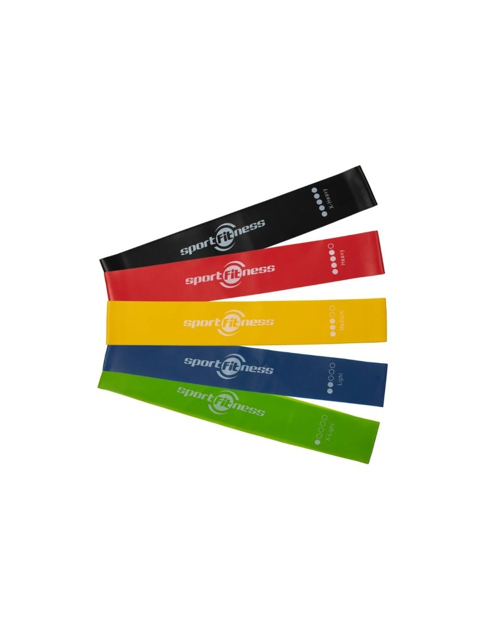 BANDAS ELASTICAS X 5 SPORT FITNESS