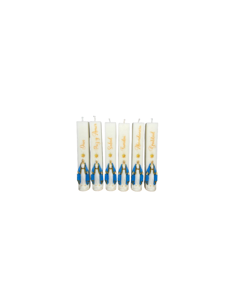 SET DE VELAS INMACULADA CONCEPCIÓN