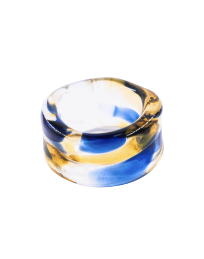 Anillo Bruma Azul-Miel