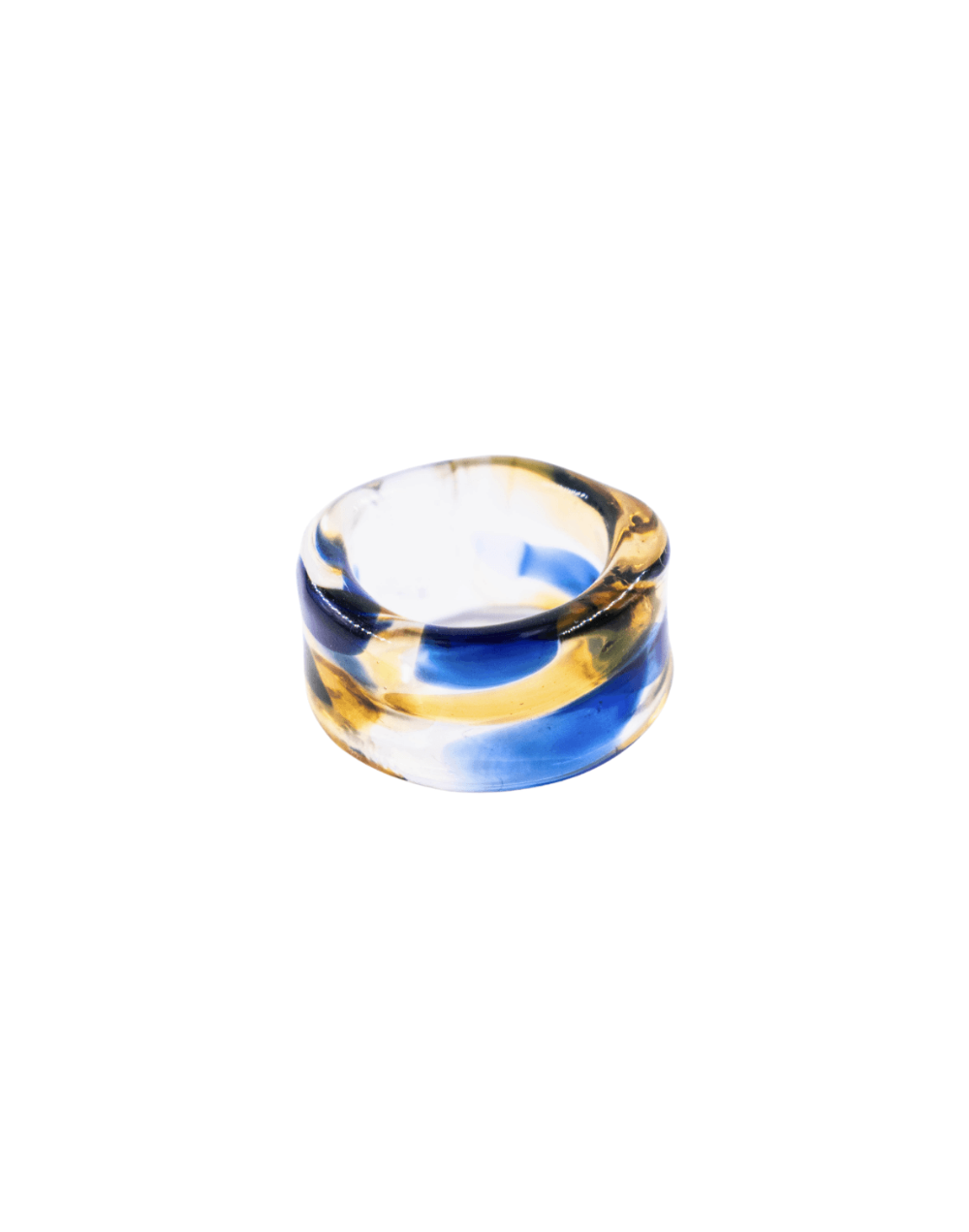 Anillo Bruma Azul-Miel