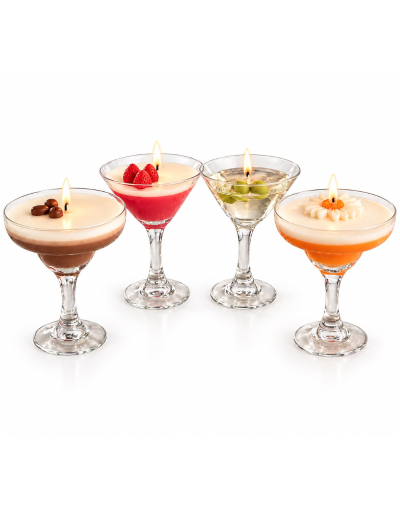 Vela con forma de cocteles