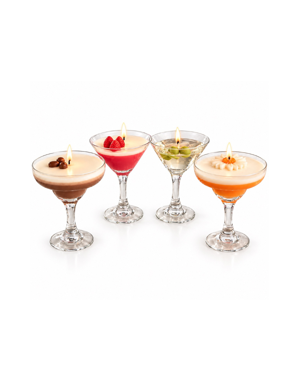 Vela con forma de cocteles