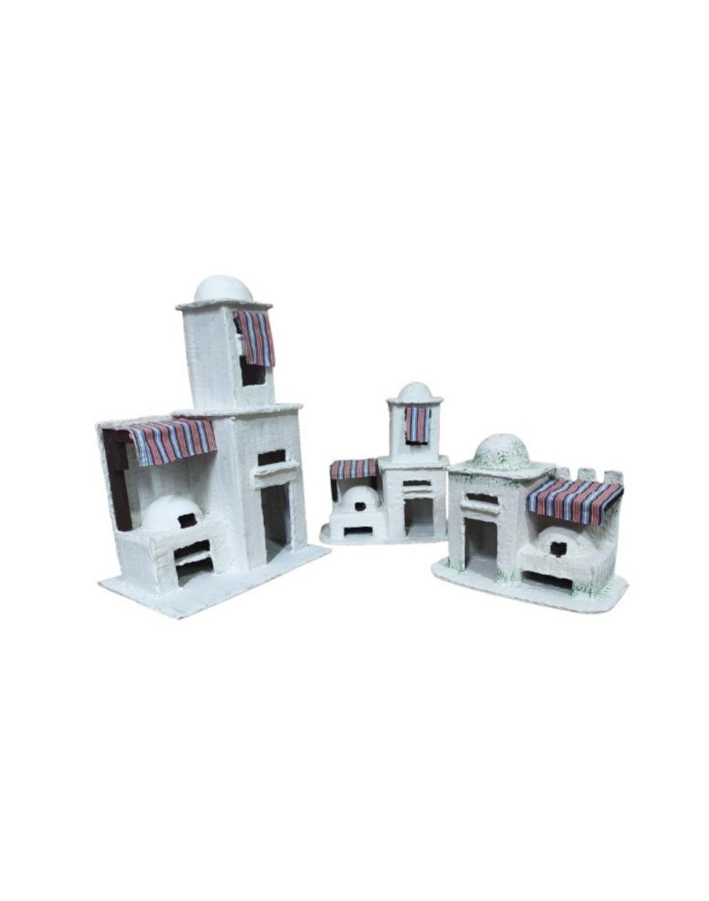 🎄 ¡Dale vida y realismo a tu Pesebre esta Navidad! 🌟 Juego de Casas Navideñas Artesanales 🏰