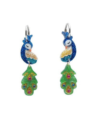 Pendientes de Pavo Real de Lujo | Joyería Exclusiva