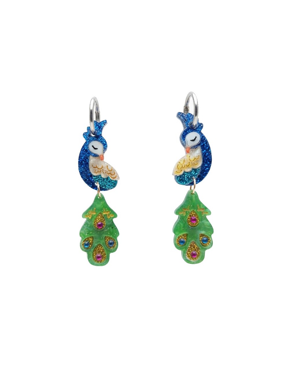 Pendientes de Pavo Real de Lujo | Joyería Exclusiva