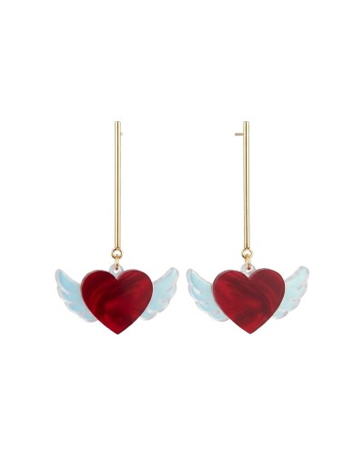 Aretes Corazón Celestial de Lujo | Glow Flower