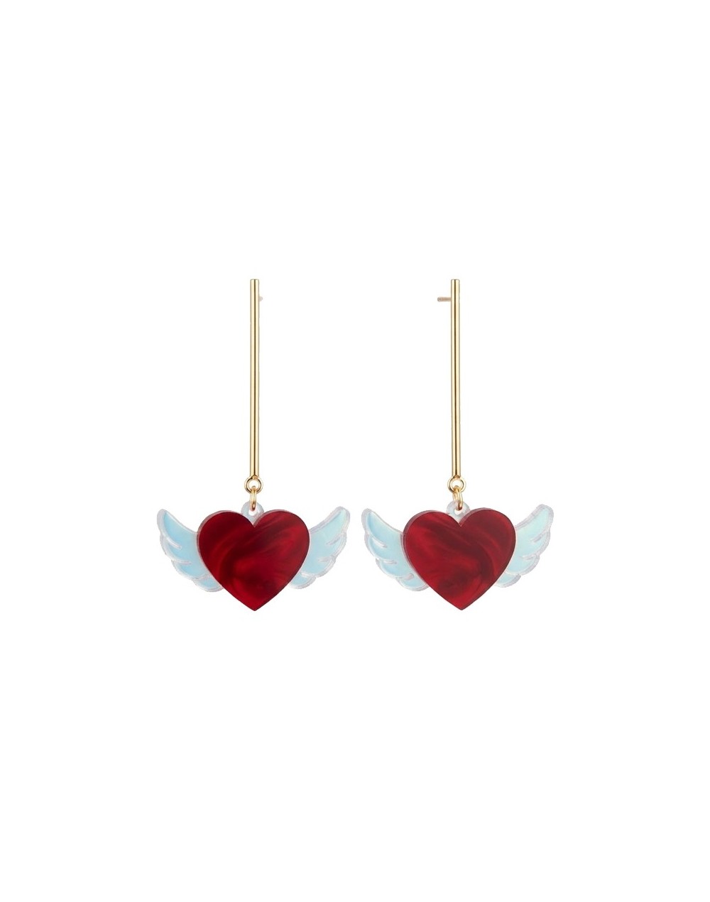 Aretes Corazón Celestial de Lujo | Glow Flower