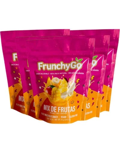 Pack x 5 Snacks FrunchyGo — Mix Fruta Liofilizada 100% Natural