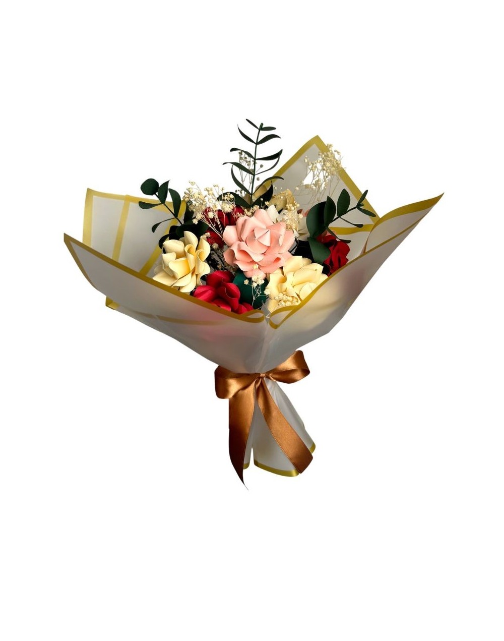 Bouquet de rosas (flores de papel)