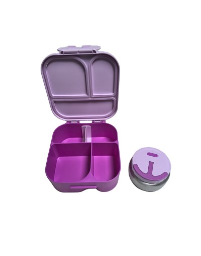 Lonchera  Bento 3/4 compartimientos  + Ollita interna 300ml