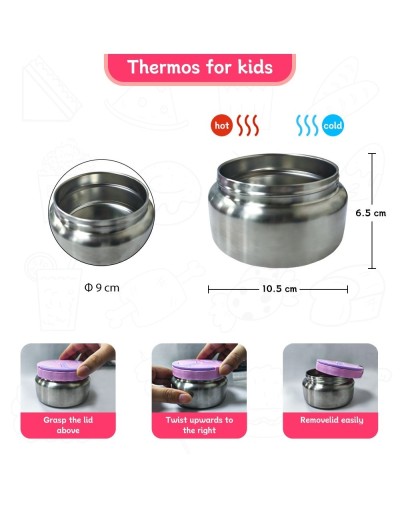 Lonchera  Bento 3/4 compartimientos  + Ollita interna 300ml