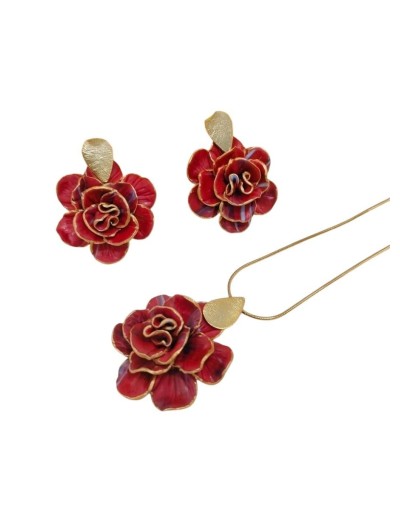 Conjunto Flor Polimérica 
