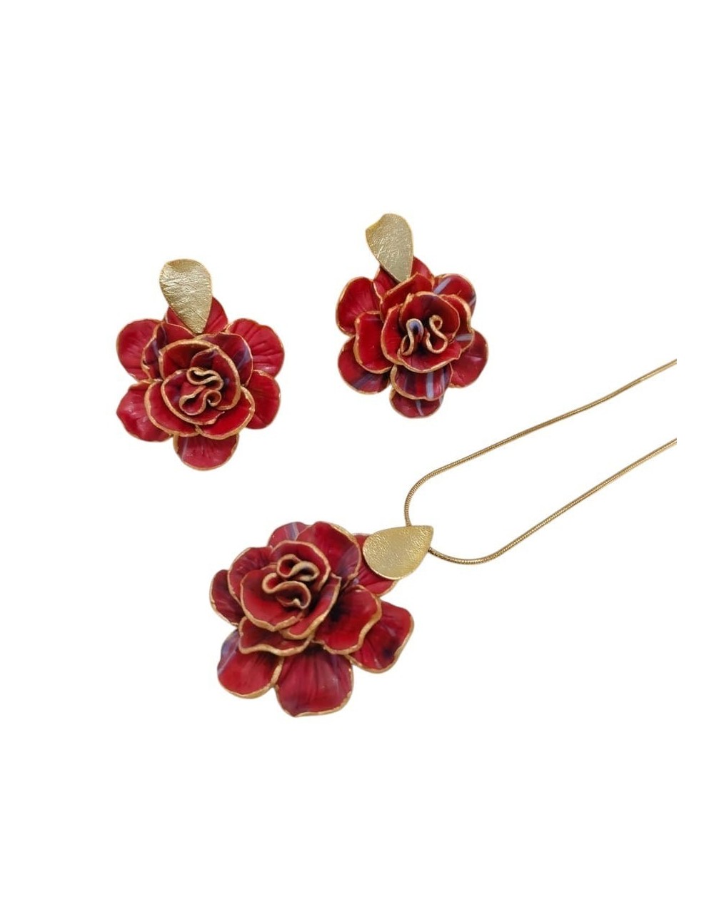 Conjunto Flor Polimérica 