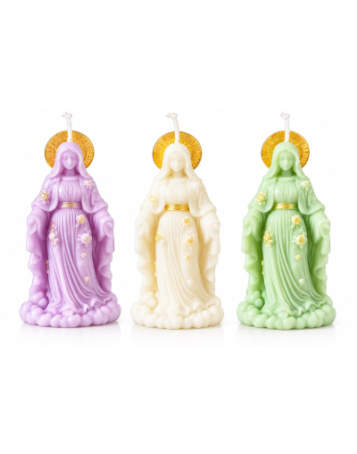 Velas decorativas de la Virgen Milagrosa