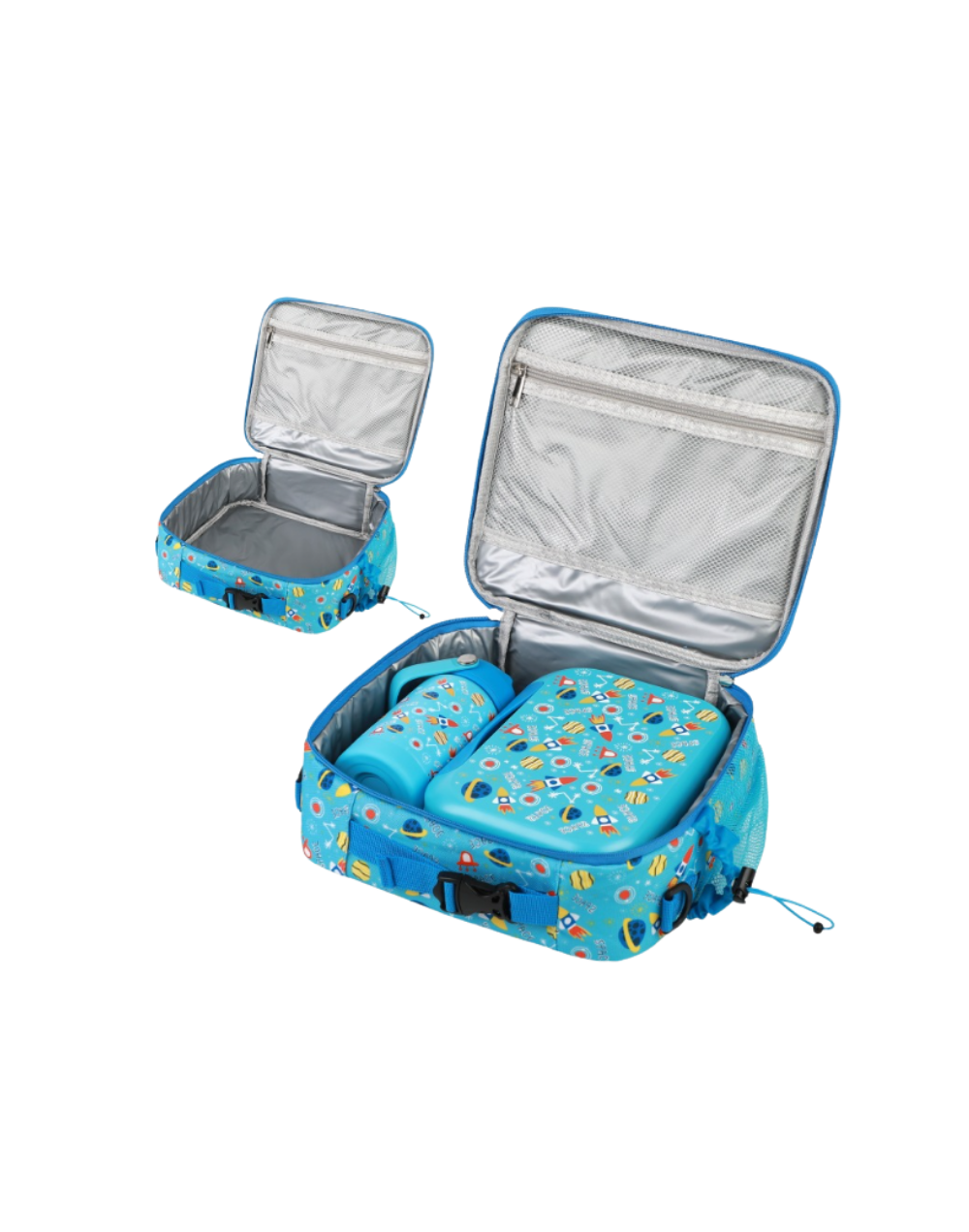 Kit Lonchera Termo y Maleta Azul
