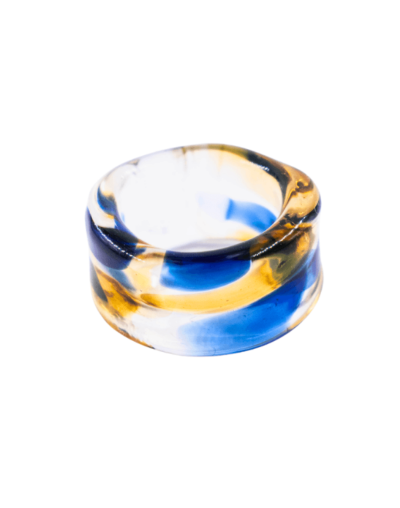 Anillo Bruma Azul-Miel