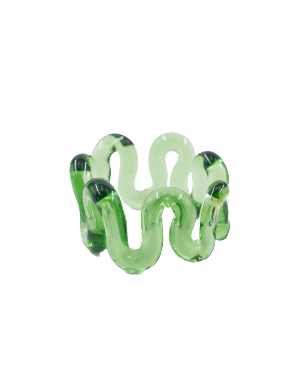 Anillo ondara verde orquídea