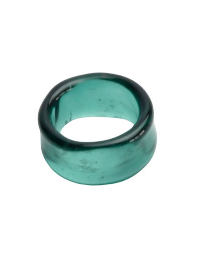 Anillo elemental verde orquídea