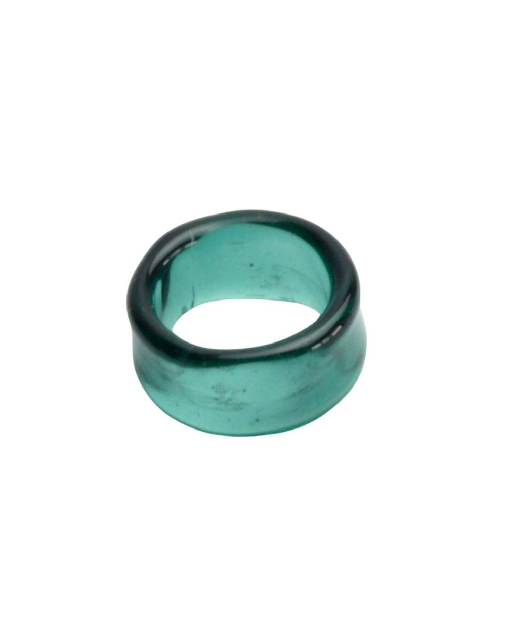 Anillo elemental verde orquídea