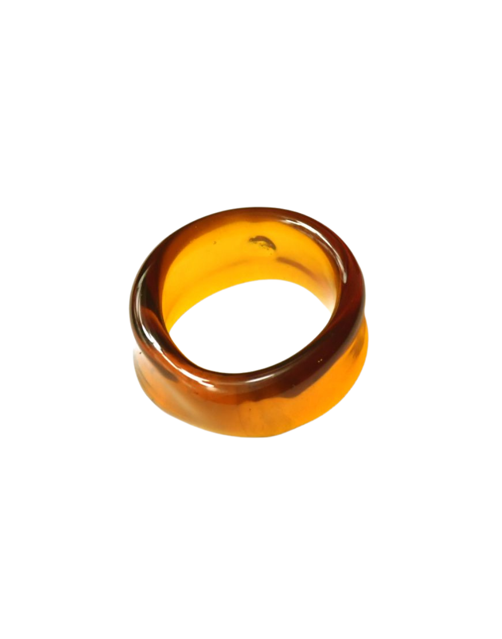 Anillo elemental ámbar