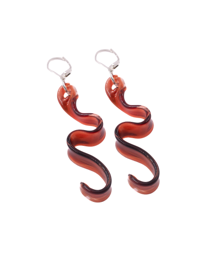 Aretes serpiente de sangre