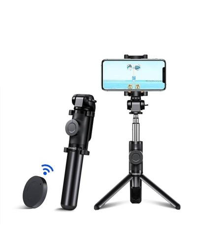 Monopod Blitzwolf Tripode con obturador Bluetooth Extraible