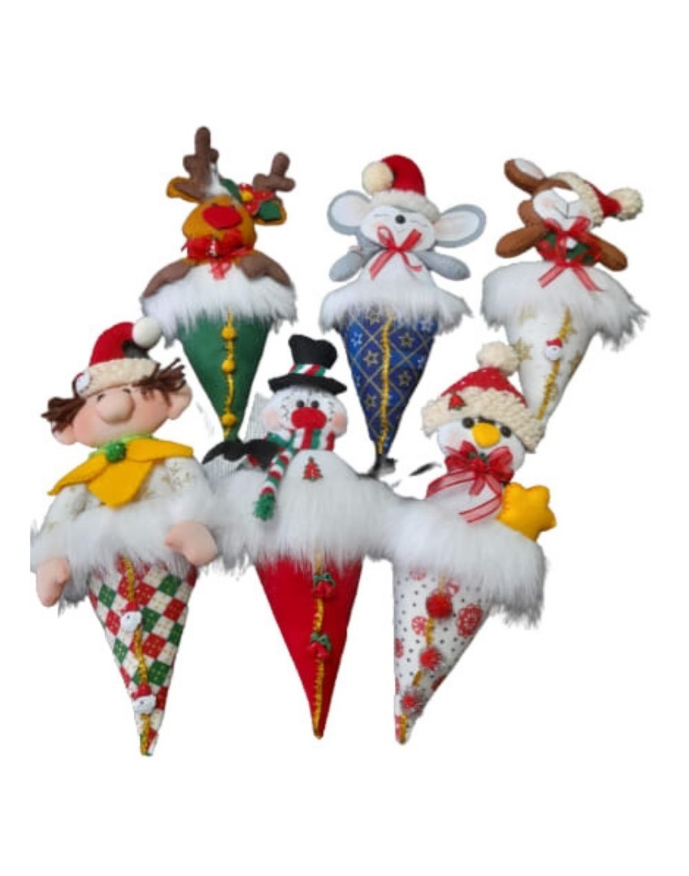 Kit Conos Navideños Pequeños