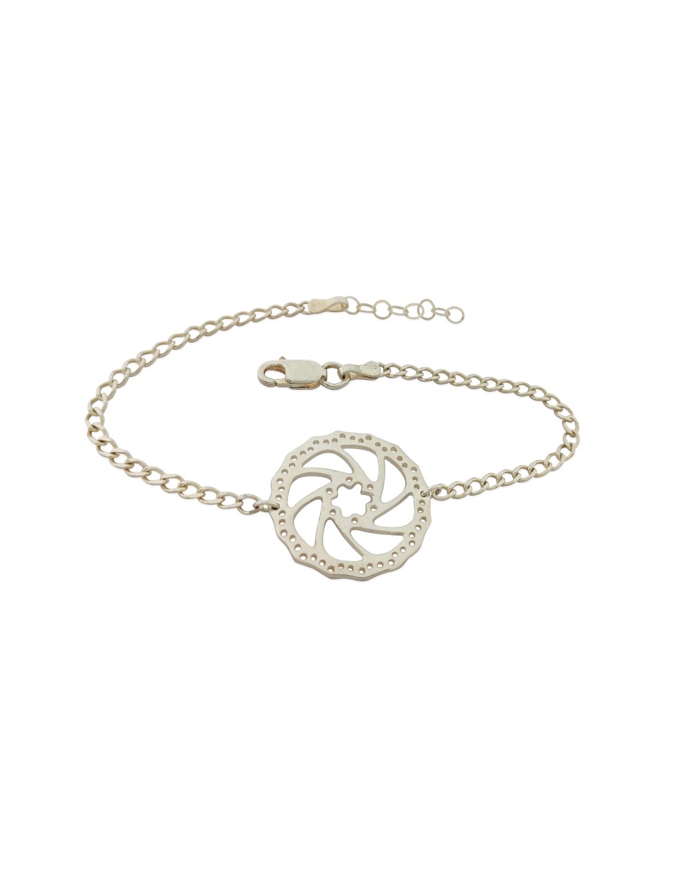 Pulsera disco de freno y cadena barbada Quezttema