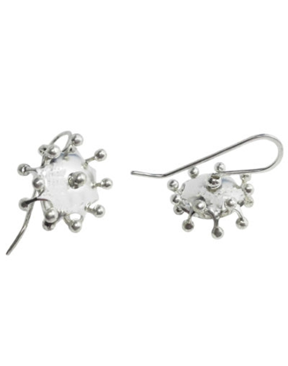 Aretes giratorios en pescador