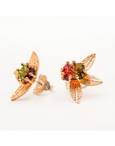 Aretes Schwartzia Ag Rosado