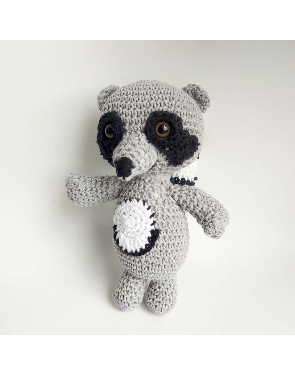 Mapache tejido amigurumi