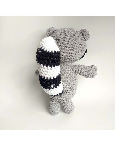 Mapache tejido amigurumi