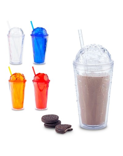 Mugs Vaso Pitillo Plástico Diamond 470ml 