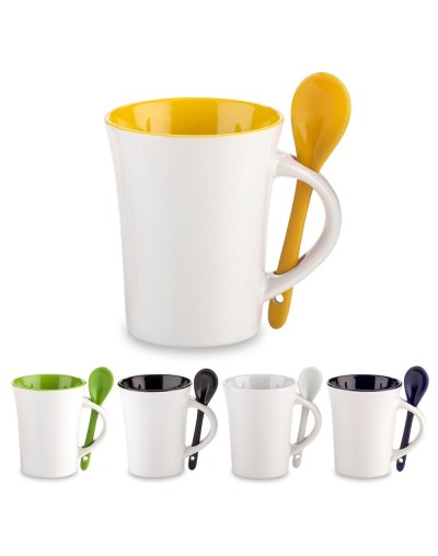 Mug Cerámica con Cuchara Trump 10oz 