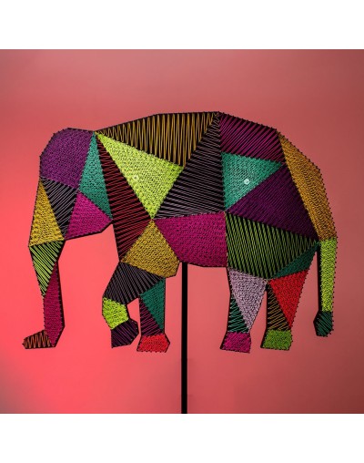 Cuadro Elefante geometrico