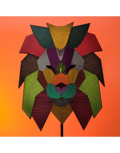 Cuadro León geometrico