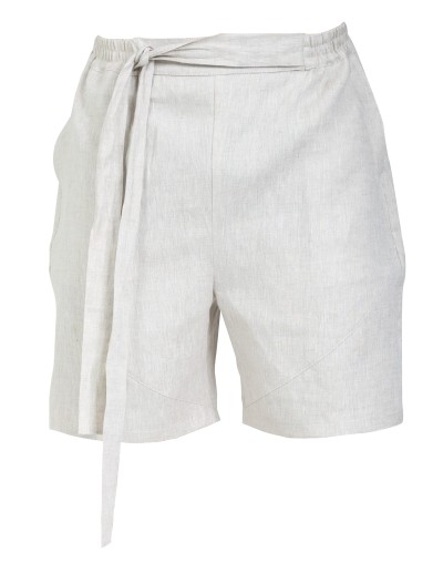 Short Organics Asimetric Linen