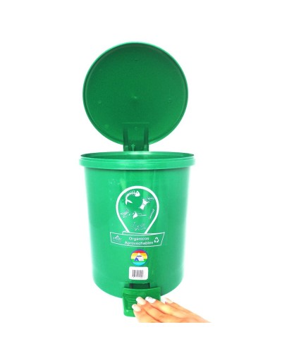 Papelera De 35 Litros Tapa De Pedal Punto Eco Nueva Norma