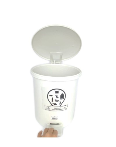 Papelera De 35 Litros Tapa De Pedal Punto Eco Nueva Norma