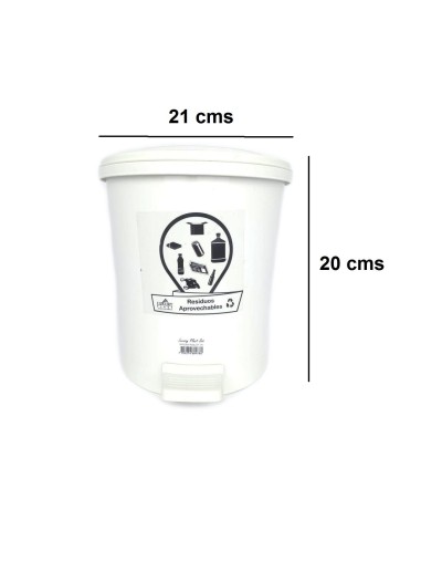 Papelera De 35 Litros Tapa De Pedal Punto Eco Nueva Norma