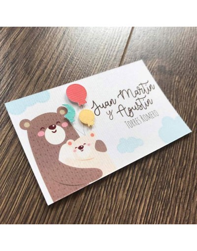 Tarjetas personales para bebés y niños