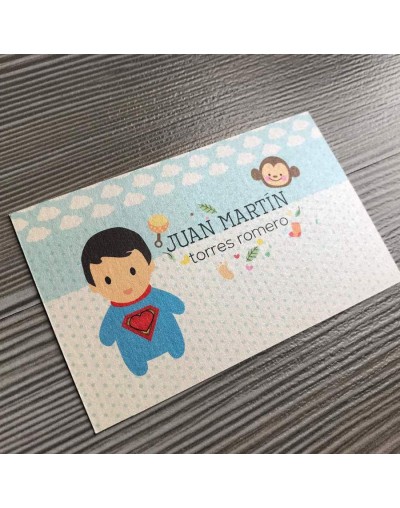 Tarjetas personales para bebés y niños